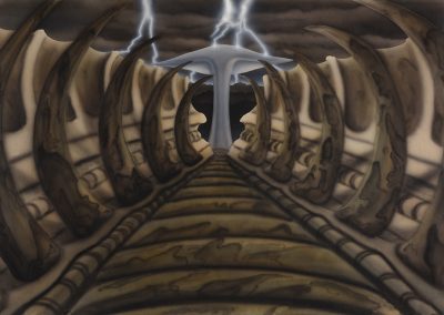 Alien Runway painting by Robert Gray